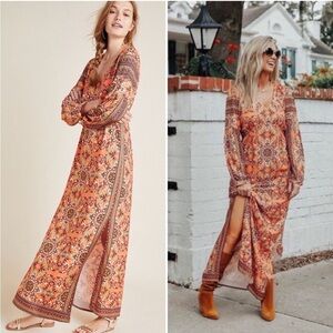 Farm Rio for Anthropologie Clarabella Maxi dress XS